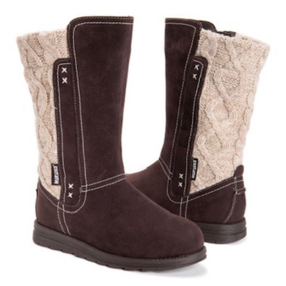 Muk Luks Chocolate Stacy Boot-Women NEW Retail $99